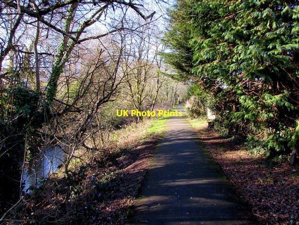 Photo 6"x4" Public footpath on the north bank of Malpas Brook, Bettws, Newport Newport\/Casnewydd c2018