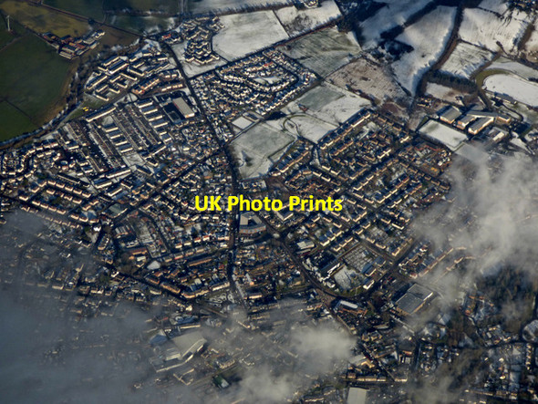 Photo 6"x4" Carluke from the air Carluke c2018
