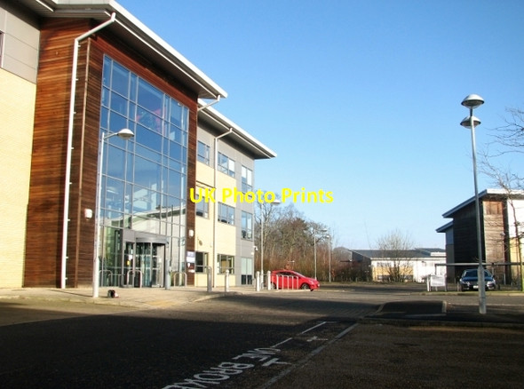 Photo 6"x4" Car park and offices on the Broadland Business Park Postwick c2018