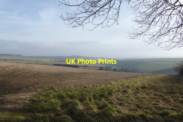 Photo 6"x4" Farmland from a bridleway Thixendale c2018