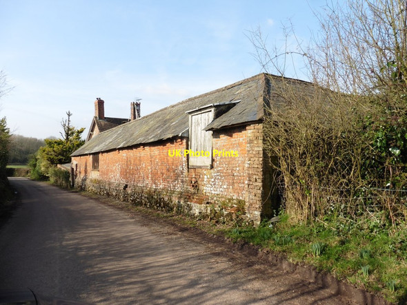 Photo 6"x4" Brick outhose at Goldcombe Honiton\/ST1600 c2018