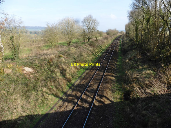 Photo 6"x4" Railway line to Waterloo Buckerell c2018