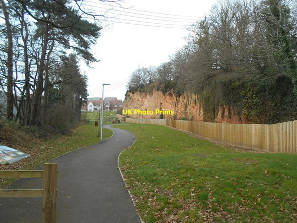 Photo 6"x4" Exeter geology Sandy Gate\/SX9691 c2018