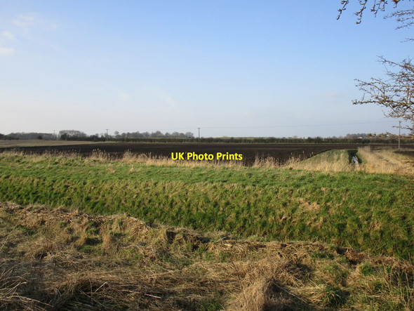Photo 6"x4" Looking across Kelwell Drain towards Sand Hill Swine c2018