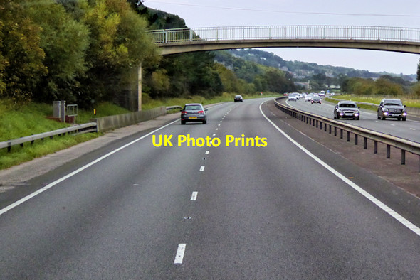 Photo 6"x4" Footbridge over the A55 at Abergele Abergele c2017