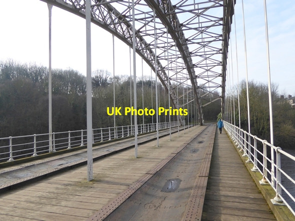 Photo 6"x4" The elegant lines of Haggs Bank Bridge Prudhoe c2018