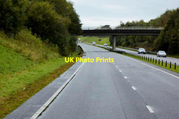 Photo 6"x4" Bridge over the North Wales Expressway, west of Llanfairpwllgwyngyll Llanfair Pwllgwyngyll c2017