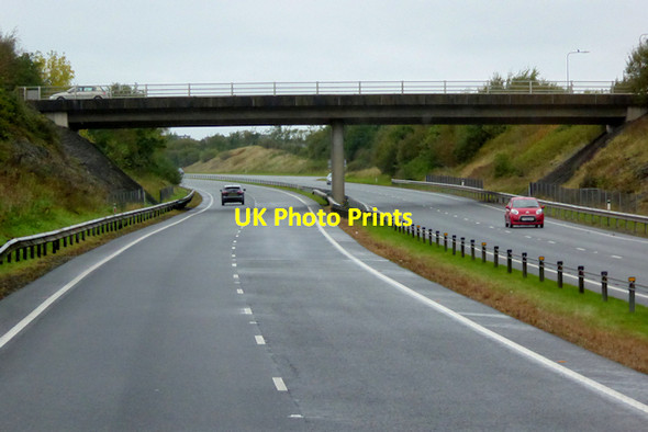 Photo 6"x4" Westbound A55, Bridge at Junction 6 Llangefni c2017