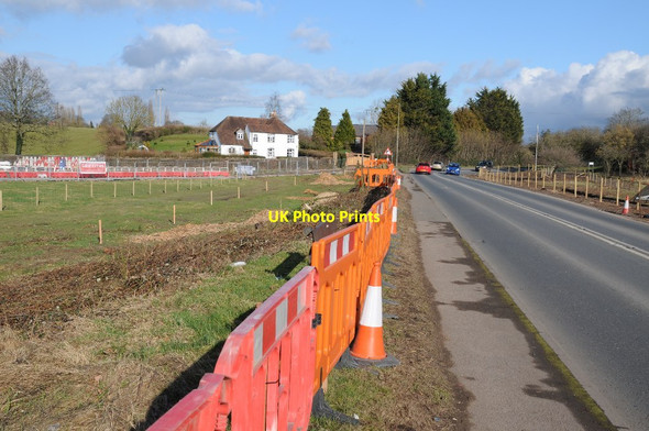 Photo 6"x4" Roadworks to raise the A4104 at Upton-upon-Severn Holly Green\/SO8641 c2018