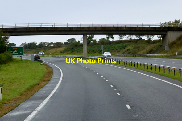 Photo 6"x4" Waen-hir Bridge over the North Wales Expressway Llangefni c2017
