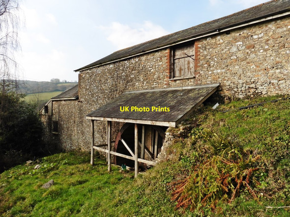 Photo 6"x4" Waterwheel at Poltimore Farm Church Green\/SY1796 c2018
