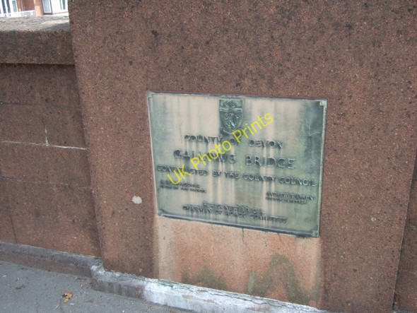 Photo 6"x4" Plaque marking the opening of Exeter By-Pass Heavitree c2009 P1