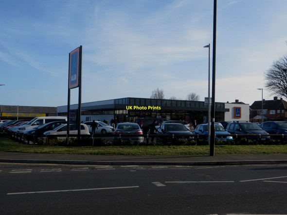 Photo 6"x4" Aldi supermarket, Hillheads Road, Whitley Bay Whitley Bay c2018