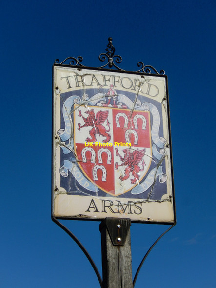 Photo 6"x4" Trafford Arms sign, Norwich Norwich c2018