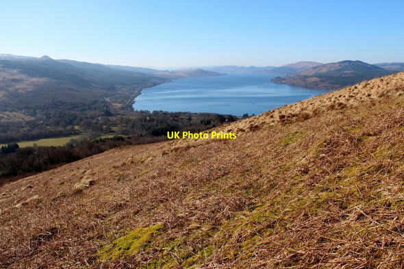 Photo 6"x4" Bracken clad slopes of Creagan an Eich Clachan\/NN0901 c2018