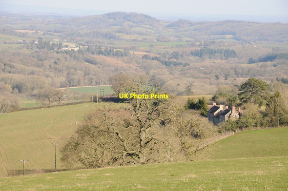 Photo 6"x4" View of Greenfield Bromyard Downs c2018