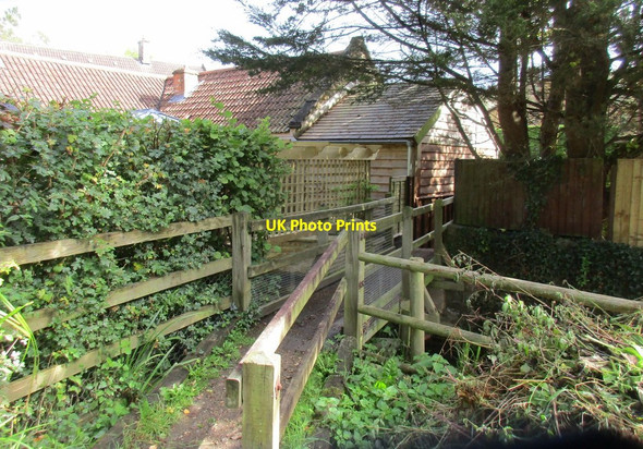 Photo 6"x4" Footbridge over a tributary of the River Parrett Little Norton c2017