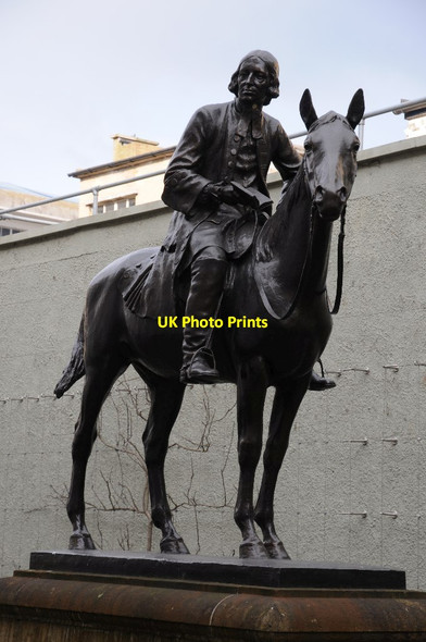 Photo 6"x4" Statue of John Wesley Bristol c2018