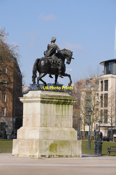Photo 6"x4" Statue of William III Bedminster c2018