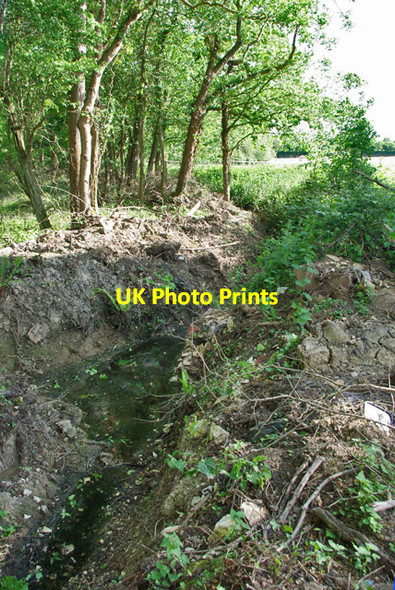 Photo 6"x4" Recently cleaned ditch south of Crossbush Lane Arundel c2010