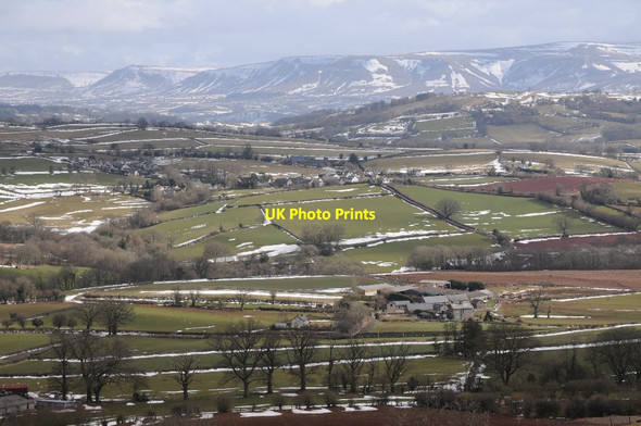 Photo 6"x4" View towards the Black Mountains Brecon\/Aberhonddu c2018