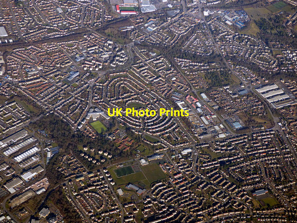 Photo 6"x4" Hamilton from the air Udston\/NS6955 c2018