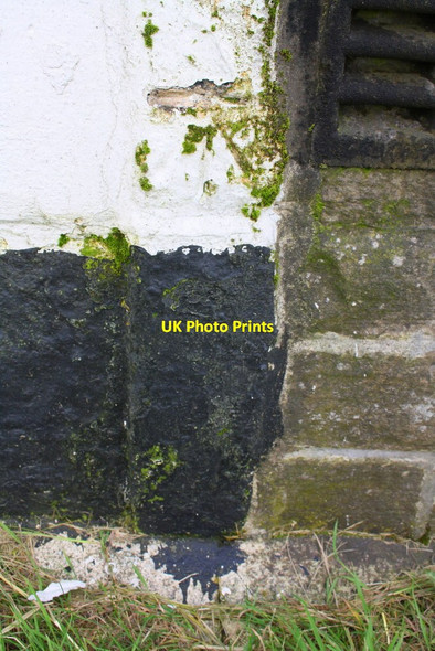 Photo 6"x4" Benchmark on the former Cross Streets Hotel Lawkland c2017