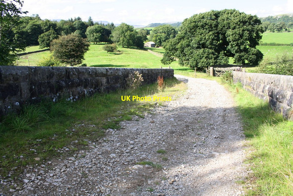 Photo 6"x4" Bridge over railway for farm track towards Stalpes Lawkland Green c2017