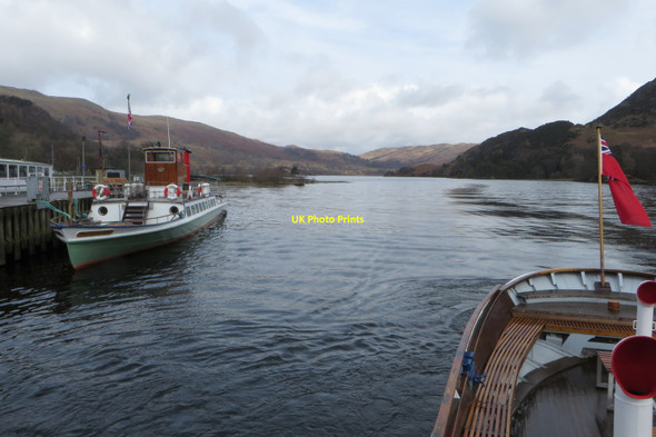 Photo 6"x4" Lady of the Lake moored at Glenridding pier Patterdale c2018
