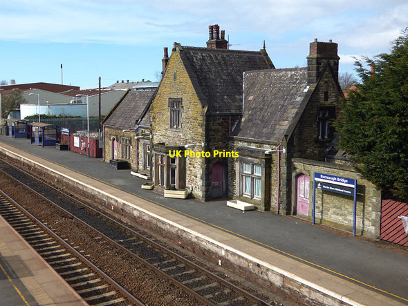 Photo 6"x4" Burscough Bridge station - old buildings Burscough Bridge c2018