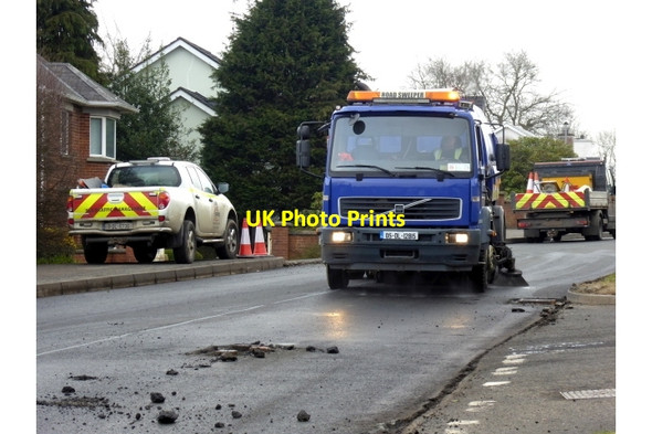 Photo 6"x4" Road works, Hospital Road, Omagh - 18 Omagh c2018