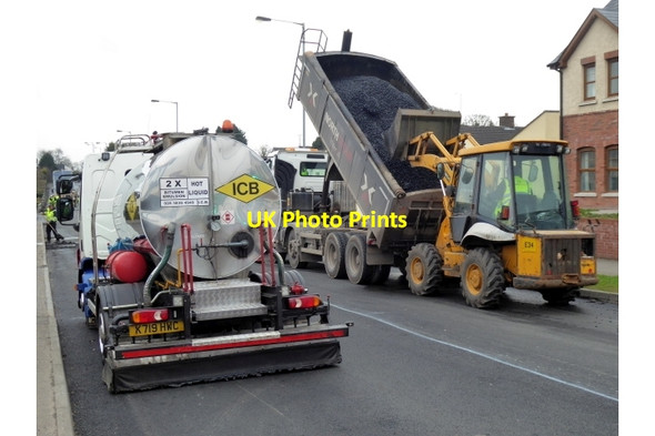 Photo 6"x4" Road works, Hospital Road, Omagh - 27 Omagh c2018