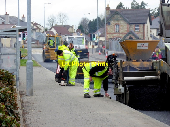 Photo 6"x4" Road works, Hospital Road, Omagh - 74 Omagh c2018