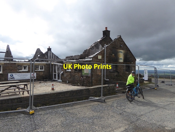 Photo 6"x4" Hartside Top Cafe after the fire Gamblesby Fell c2018 P1