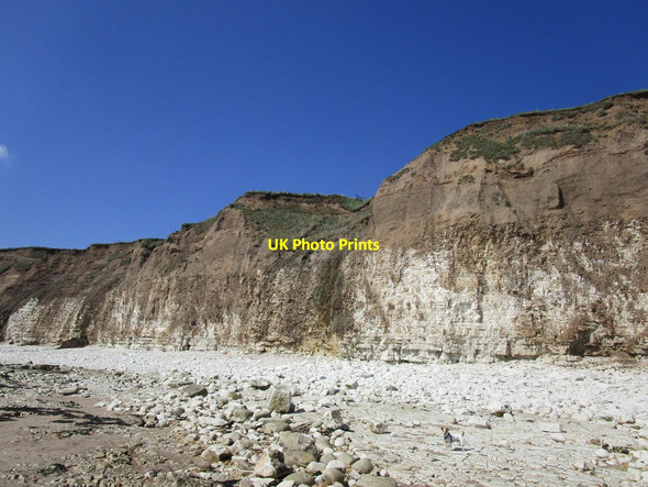 Photo 6"x4" Slumped cliff face Bridlington c2018