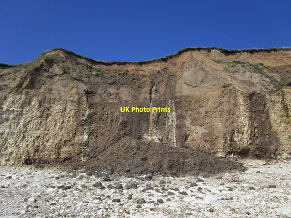 Photo 6"x4" Recent cliff fall Bridlington c2018