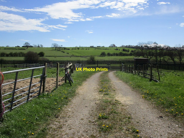 Photo 6"x4" Entrance to a sewage works off Town Pasture Lane Barnard Castle c2018