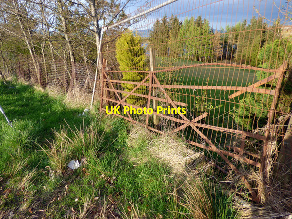 Photo 6"x4" Gate at Whinhill golf course Greenock\/NS2776 c2018
