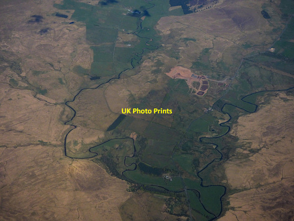 Photo 6"x4" The River Ayr from the air Garpel c2018