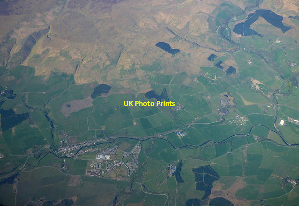 Photo 6"x4" Kirkconnel from the air Kelloholm c2018
