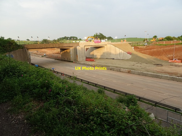 Photo 6"x4" The new railway bridge in place Red Hill\/SO8653 c2018