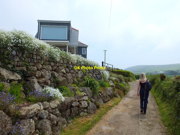 Photo 6"x4" Path to Zennor Village Trewey c2018