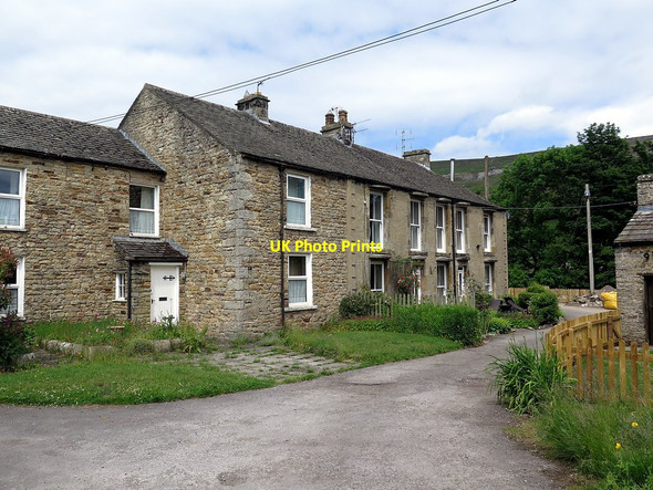 Photo 6"x4" Terraced houses, Low Row, Reeth Fremington\/SE0499 c2018