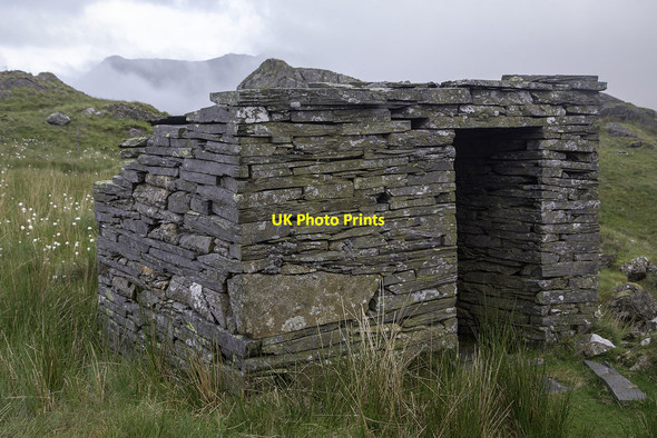 Photo 6"x4" Ty bach - Toilet at Rhosydd Slate Quarry Tanygrisiau c2018