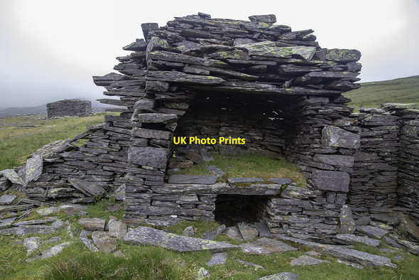 Photo 6"x4" Remains of hearth at Rhosydd Quarry Tanygrisiau c2018