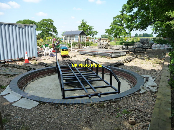 Photo 6"x4" Turntable at Fenland Light Railway, Ramsey Mereside Ramsey Forty Foot c2018