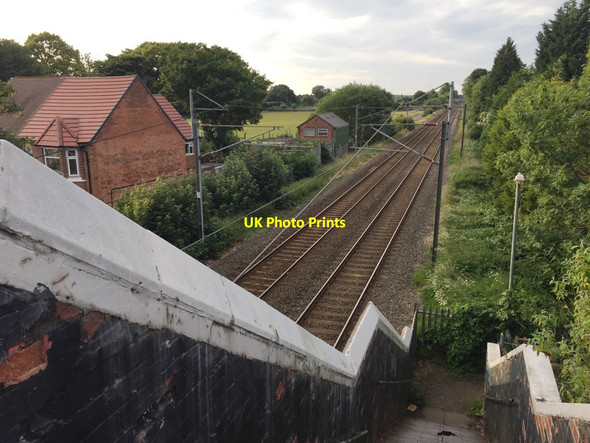 Photo 6"x4" The line to Lichfield northeast of Chester Road station, northeast Birmingham Sutton Coldfield c2018