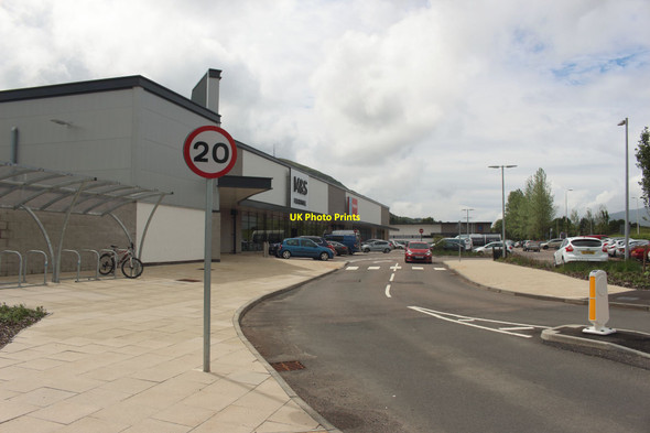 Photo 6"x4" Retail park access, Fort William Fort William\/An Gearasdan c2018