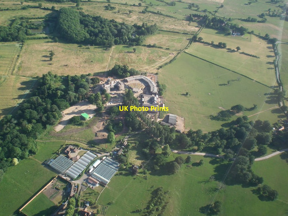 Photo 6"x4" Studley Castle: aerial 2018 Spernall c2018