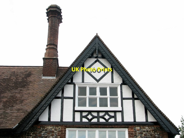 Photo 6"x4" The Manor House in Trowse - date stone Norwich c2018